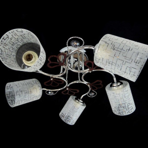 Люстра стельова Sirius Ю 9581В/5 на 5 плафонів