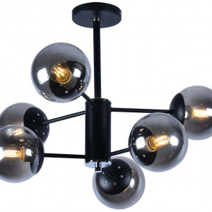 Люстра Sirius XA1140/6 (на 6 плафонів) BK+CR