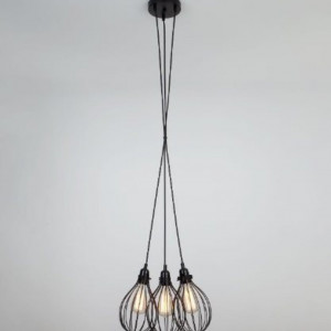 Люстра підвісна в стилі лофт Sirius J 800-3 (на 3 лампочки)