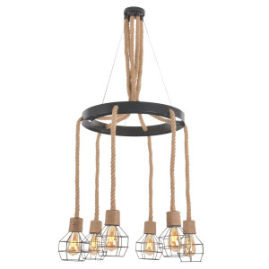 Люстра підвісна в стилі лофт Sirius H686-6 (на 6 лампочек) Люстра підвісна в стилі лофт Sirius H686-6 (на 6 лампочек)