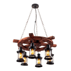 Люстра підвісна в стилі лофт Sirius H687-6 (на 6 лампочок) Люстра підвісна в стилі лофт Sirius H687-6 (на 6 лампочок)