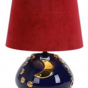 Настільна лампа Sirius F 4518-Red з абажуром
