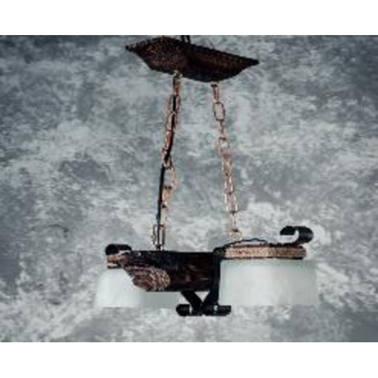 Люстра дерев'яна виробництво Sirius S7080/2 темний обжиг на 2 плафона Зображення №2 Люстра дерев'яна виробництво Sirius S7080/2 темний обжиг на 2 плафона  фото № 2