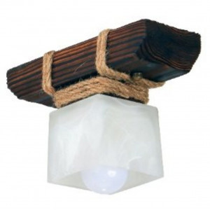 Люстра дерев'яна виробництво Sirius S7091/1 темний обжиг на 1 плафон Люстра дерев'яна виробництво Sirius S7091/1 темний обжиг на 1 плафон