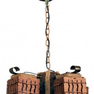 Люстра дерев'яна виробництво Sirius S7095/4 на 4 плафона Люстра дерев'яна виробництво Sirius S7095/4 на 4 плафона