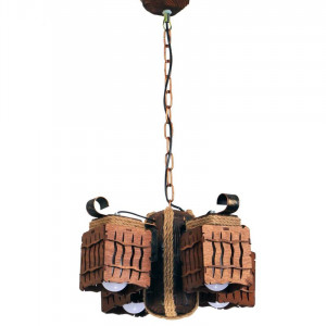 Люстра дерев'яна виробництво Sirius S7095/4 на 4 плафона Люстра дерев'яна виробництво Sirius S7095/4 на 4 плафона