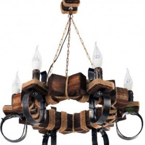 Люстра дерев'яна виробництво Sirius S7018/6 темний обжиг на 6 лампочек. Люстра дерев'яна виробництво Sirius S7018/6 темний обжиг на 6 лампочек.
