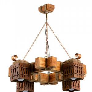 Люстра дерев'яна виробництво Sirius S7052/4 світле дерево на 4 плафона Люстра дерев'яна виробництво Sirius S7052/4 світле дерево на 4 плафона