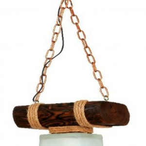 Люстра дерев'яна виробництво Sirius S7053/1 (темний обжиг) Люстра дерев'яна виробництво Sirius S7053/1 (темний обжиг)