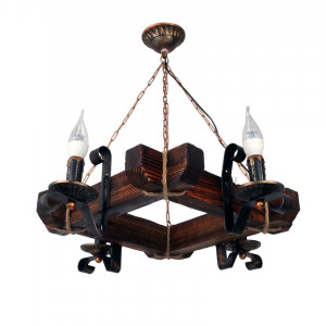 Люстра дерев'яна виробництво Sirius S7058/4 на 4 лампочки Люстра дерев'яна виробництво Sirius S7058/4 на 4 лампочки