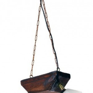 Люстра дерев'яна виробництво Sirius S7071/2 темний ожиг на 2 плафона Люстра дерев'яна виробництво Sirius S7071/2 темний ожиг на 2 плафона