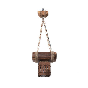 Люстра дерев'яна виробництво Sirius S7053/1 світлий обжиг на 1 плафон Люстра дерев'яна виробництво Sirius S7053/1 світлий обжиг на 1 плафон