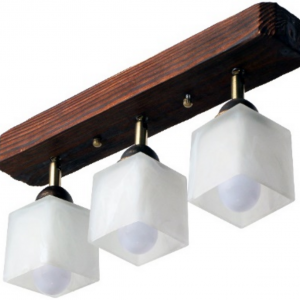 Люстра дерев'яна виробництво Sirius S7064/3 (темний обжиг) Люстра дерев'яна виробництво Sirius S7064/3 (темний обжиг)