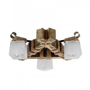 Люстра дерев'яна виробництво Sirius S7041/3 чорне золото на 3 плафона Люстра дерев'яна виробництво Sirius S7041/3 чорне золото на 3 плафона