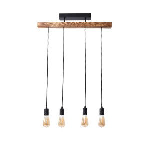 Люстра дерев'яна виробництво Sirius S7131/4 світлий обжиг на 4 лампочки Люстра дерев'яна виробництво Sirius S7131/4 світлий обжиг на 4 лампочки