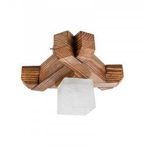 Люстра дерев'яна виробництво Sirius S7085/1 світлий обжиг на 1 плафон Люстра дерев'яна виробництво Sirius S7085/1 світлий обжиг на 1 плафон