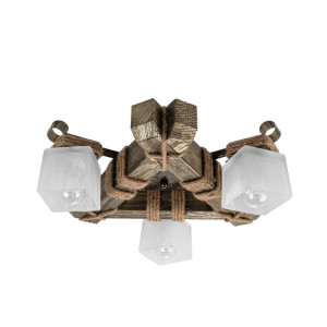 Люстра дерев'яна виробництво Sirius S7094/3 (чорне золото) Люстра дерев'яна виробництво Sirius S7094/3 (чорне золото)