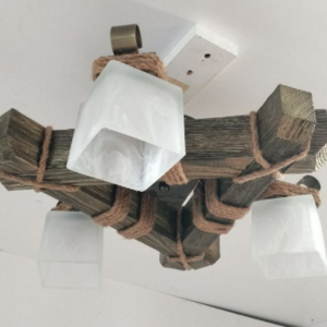 Люстра дерев'яна виробництво Sirius S7094/3 (чорне золото) Люстра дерев'яна виробництво Sirius S7094/3 (чорне золото)