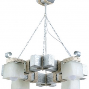 Люстра дерев'яна виробництво Sirius S7013/4 (чорне срібло) Люстра дерев'яна виробництво Sirius S7013/4 (чорне срібло)