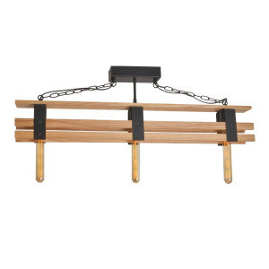 Люстра дерев'яна виробництво Sirius S7157/3 (ясень+чорний) Люстра дерев'яна виробництво Sirius S7157/3 (ясень+чорний)