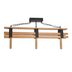 Люстра дерев'яна виробництво Sirius S7157/3 (ясень+чорний) Люстра дерев'яна виробництво Sirius S7157/3 (ясень+чорний)