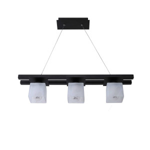 Люстра підвісна металева виробництво Sirius PR 1001/3 чорний на 3 плафона