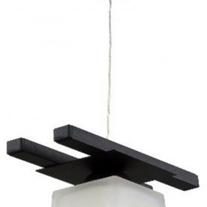 Люстра підвісна металева виробництво Sirius PR 1003/1 чорний на 1 плафон