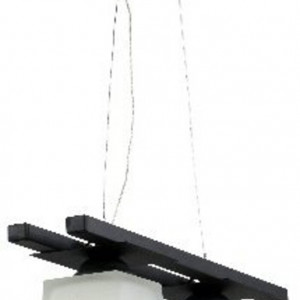 Люстра підвісна металева виробництво Sirius PR 1002/2 чорний на 2 плафона