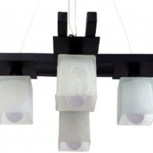 Люстра металева виробництво Sirius PR 1004/4 чорний на 4 плафона