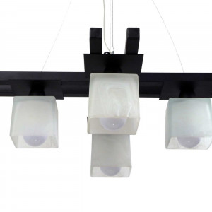 Люстра металева виробництво Sirius PR 1004/4 чорний на 4 плафона