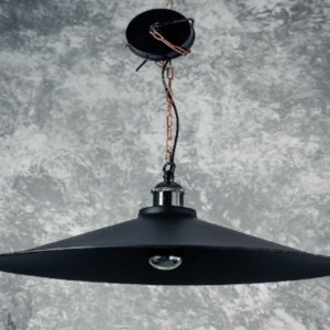 Люстра підвісна металева виробництво Sirius S7004/1 чорна на 1 лампочку