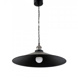 Люстра підвісна металева виробництво Sirius S7004/1 чорна на 1 лампочку