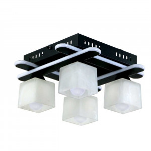 Люстра металева виробництво Sirius PR 1005/4 чорний на 4 плафона