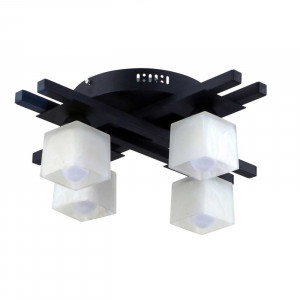 Люстра металева виробництво Sirius PR 1010/4 чорний на 4 плафона