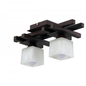 Люстра металева виробництво Sirius PR 1014/2 коричневий на 2 плафона