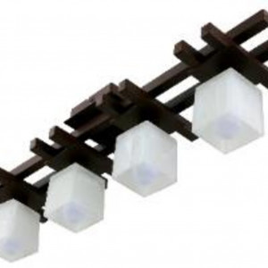 Люстра металева виробництво Sirius PR 1017/4 коричневий на 4 плафона