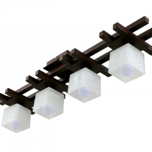 Люстра металева виробництво Sirius PR 1017/4 коричневий на 4 плафона