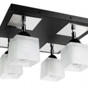 Люстра металева виробництво Sirius PR 1023/4 чорний на 4 плафона