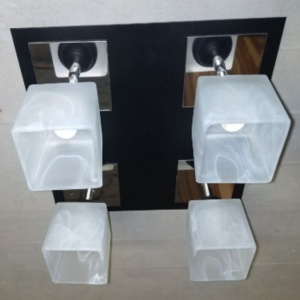 Люстра металева виробництво Sirius PR 1023/4 чорний на 4 плафона