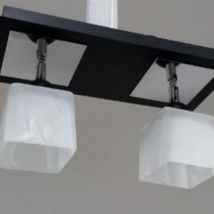 Люстра металева виробництво Sirius PR 1024/2 чорний на 2 плафона