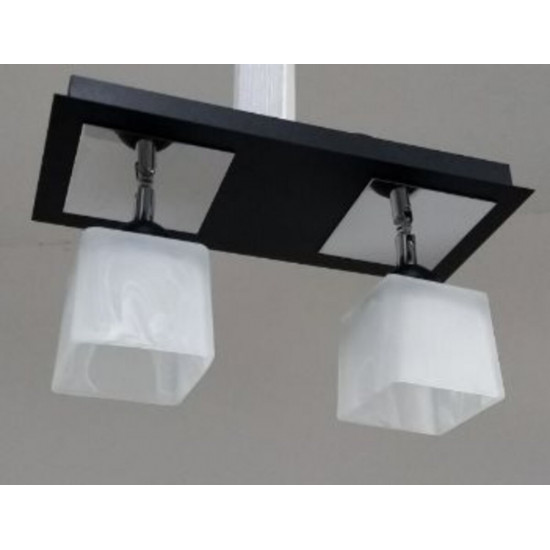 Люстра металева виробництво Sirius PR 1024/2 чорний на 2 плафона  фото № 2