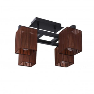 Люстра металева виробництво Sirius PR 1041/1 чорний на 1 лампочку