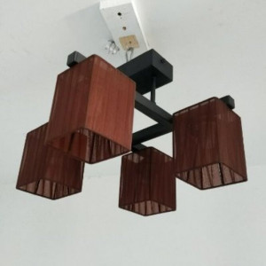 Люстра металева виробництво Sirius PR 1041/1 чорний на 1 лампочку