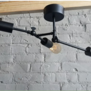 Люстра металева виробництво Sirius PR 1041/1 чорний на 1 лампочку