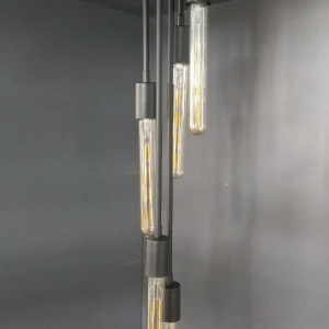 Люстра металева виробництво Sirius PR 1061/5 (чорний)