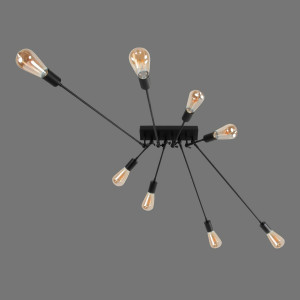 Люстра металева виробництво Sirius PR 1062/8 (чорний)