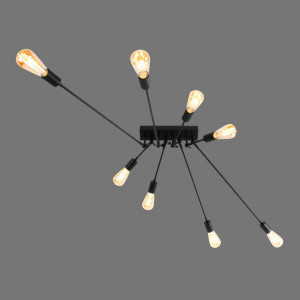 Люстра металева виробництво Sirius PR 1062/8 (чорний)