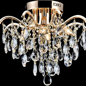 Люстра кришталева Sirius XE 4070/4-500 FGD на 4 лампочки з Led підсвіткою