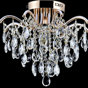 Люстра кришталева Sirius XE 4070/4-500 FGD на 4 лампочки з Led підсвіткою