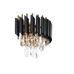 Бра настінне кришталеве Sirius B E1348/2W на 2 лампочки